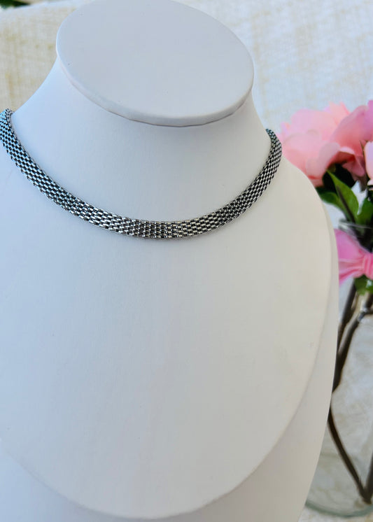 Ileana silver choker